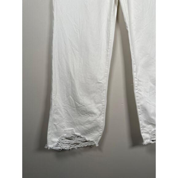 DL1961 Hepburn Wide Leg High Rise Vintage White Ankle Jeans Womens Size 28 - Picture 3 of 9